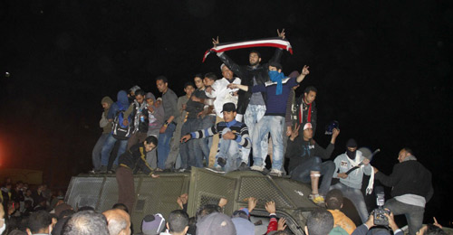 مواجهات بين الأمن المصري والمتظاهرين