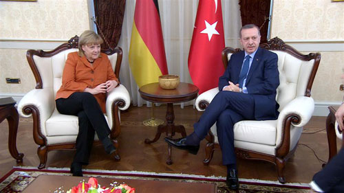 ميركل في انقرة 