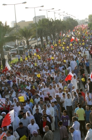 تظاهرتان حاشدتان للجمعيات البحرينية المعارضة