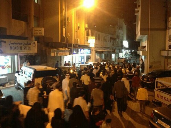 مسيرات سلمية في العاصمة البحرينية