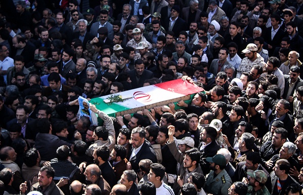 إيران تودع الشهيد المهندس "حسام خوش نويس"