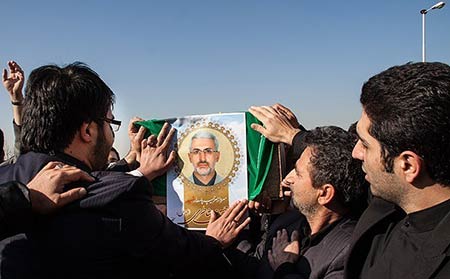 تشييع جثمان الشهيد خوش نويس  في طهران