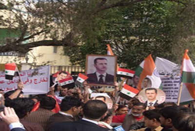 فعاليات تضامنية مع سوريا في روما ونيودلهي والجليل الغربي