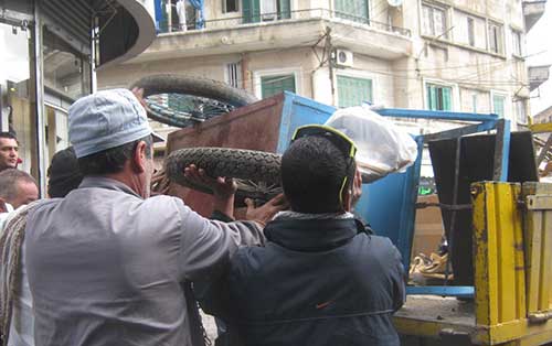 ازالة البسطات والمخالفات في مدينة طرابلس

