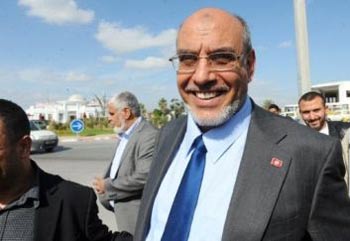 رئيس الحكومة التونسية حمادي الجبالي أزمة سياسية في تونس قد تعصف بالترويكا الحاكمة
