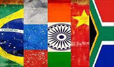 شعار دول مجموعة دول ’بريكس’ تعارض عسكرة النزاع في سورية