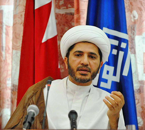  الشيخ سلمان: الثورة البحرينية تسير على السكة الصحيحة

