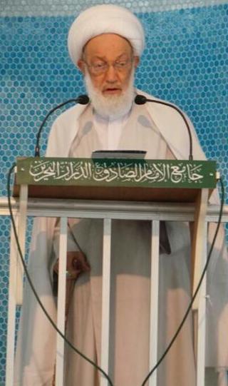 آية الله الشيخ عيسى قاسم آية الله قاسم: نية الإصلاح الجدي لا تتناسب مع استمرار القمع