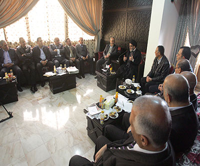 السيد ابراهيم أمين السيد استقبل وفد لقاء الأحزاب