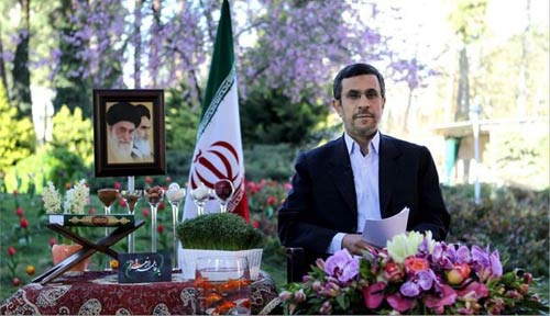 احمدي نجاد بمناسبة العام الايراني الجديد: إقتصادنا إزداد قوة 