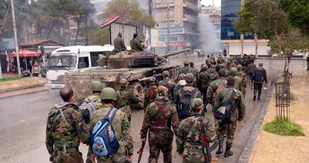 الجيش السوري يحشد على مشارف الرقة تحضيراً لإسترجاعها