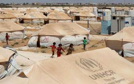 الأردن: احتراق 35 خيمة في مخيم الزعتري للاجئين