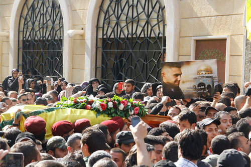 تشييع الشهيد المجاهد علي سعد 