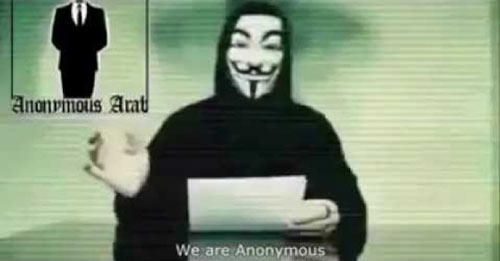 &rsquo;أنونيموس&rsquo; تؤكد أن هجومها على المواقع الصهيونية مستمر