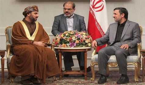 نجاد يستقبل رئيس مجلس الشورى العماني 