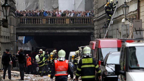 انفجار كبير في وسط العاصمة التشيكية