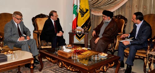 السيد نصر الله استقبل بوغدانوف