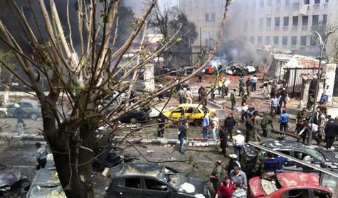 شهداء وجرحى بانفجار سيارة مفخخة وسط دمشق