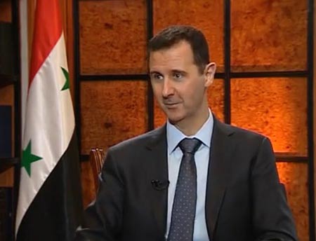 الرئيس السوري بشار الاسد الاسد: سوريا وحزب الله في محور واحد