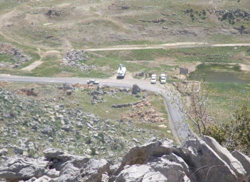 فريق من اليونيفيل والجيش اللبناني يتفقد مكان الخرق الإسرائيلي في مزارع شبعا