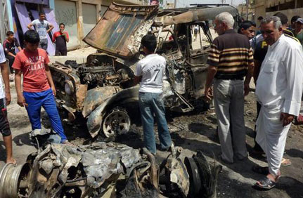 قتلى وجرحى بانفجار سيارة مفخخة في بغداد تنديد عراقي بتواصل الهجمات الإرهابية في بغداد