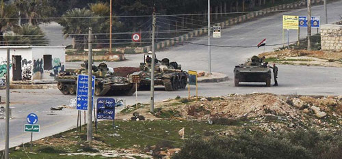 مئات المسلحين استسلموا للجيش السوري في مدينة القصير 