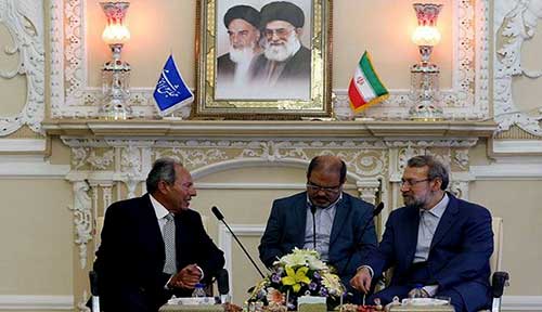 لاريجاني: عدم الاستقرار بسوريا ينذر بتفشي التطرف