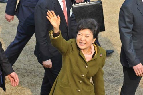 رئيسة كوريا الجنوبية في واشنطن لبحث التوتر مع الشمال