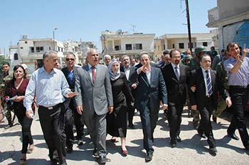 ورشة إعادة إعمار القصير تنفض غبار الإرهاب!