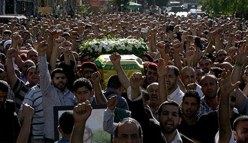 تشييع الشهيد جرادي حزب الله شيّع كوكبة من الشهداء