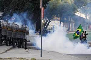  استمرار الاحتجاجات في البرازيل
