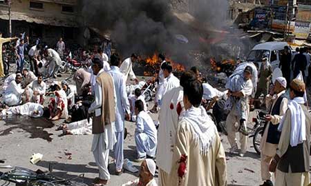 مجلس وحدة المسلمين- باكستان دان العملية الانتحارية في بيشاور