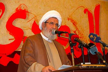 الشيخ يزبك ممثلاً السيد نصر الله: للوقوف صفاً واحداً في وجه التكفيرين