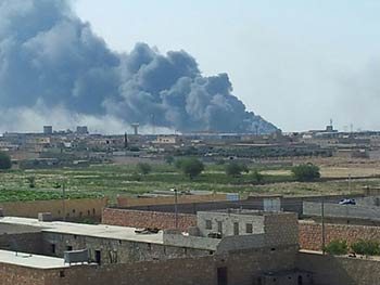 رياح &rsquo;عاصفة الشمال&rsquo; تهب على مدينة حلب وريفها الشمالي