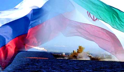 مناورات بحرية بين روسيا وإيران 