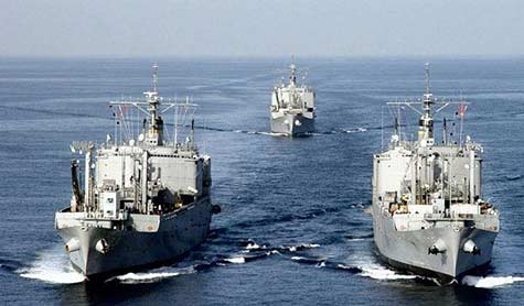 وحدة بحرية روسية في المتوسط 