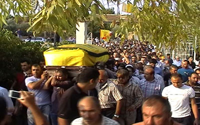 حزب الله وأهالي بلدة بوداي شيعوا الشهيد حسن أحمد كنعان