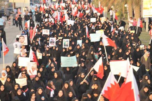 مسيرة جماهيرية للمعارضة في غرب المنامة