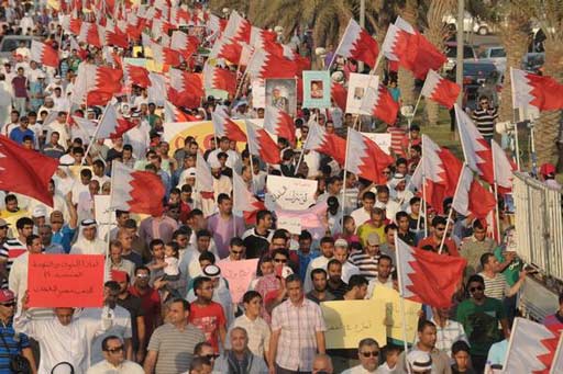 مسيرة جماهيرية للمعارضة في غرب المنامة