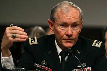 رئيس هيئة الأركان الأميركية: توجيه ضربة الى سوريا يقع على عاتق أوباما 