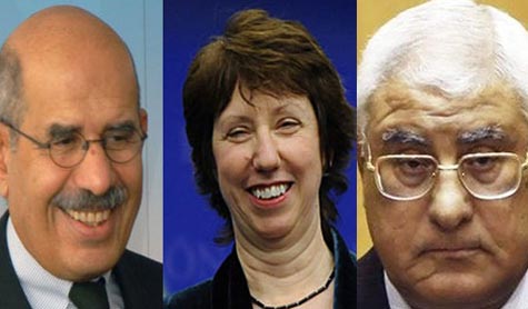 الرئيس المصري المؤقت يبحث مع آشتون الأوضاع الراهنة على الساحة المصرية