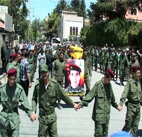 حزب الله وأهالي مدينة بعلبك شيعا الشهيد حسام الزركلي 