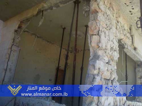 صور من آثار قصف الارهابيين لبلدة نبل بريف حلب  