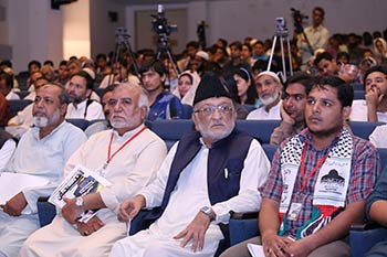 مؤتمر حاشد في باكستان لدعم القضية الفلسطينية  