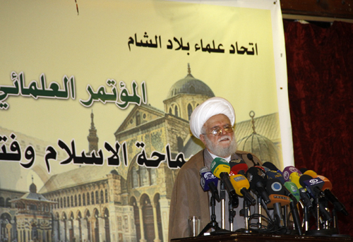 علماء بلاد الشام متمسكون بسماحة الاسلام ونبذ التكفير