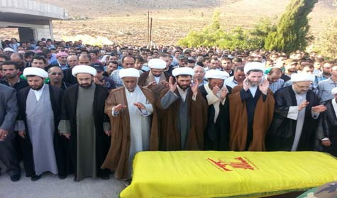تشييع الشهيد رفعات محمد جعفر في بلدة سهلات الماء بالهرمل