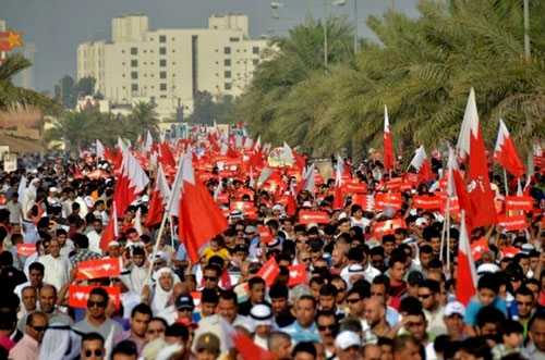 تظاهرات في البحرين استعدادا لفعالية التمرد