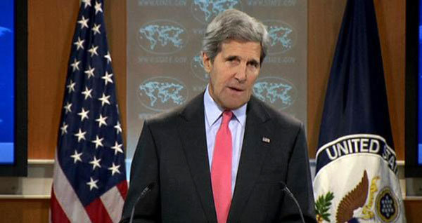 كيري: سيتم تنفيذ عدوان &rsquo;محدد الهدف&rsquo; ضد سوريا 