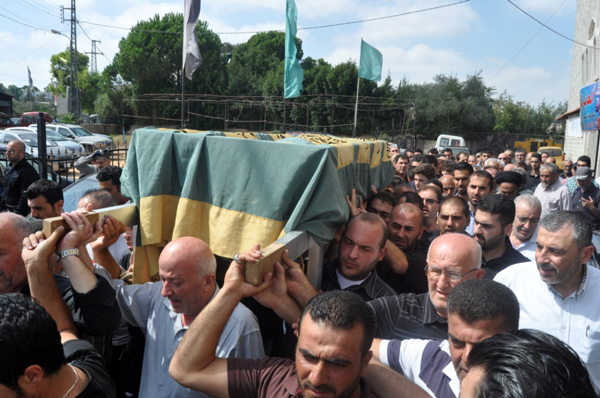 بلدة جويا والطيبة وميفدون تشيع شهداء انفجار منطقة الرويس
