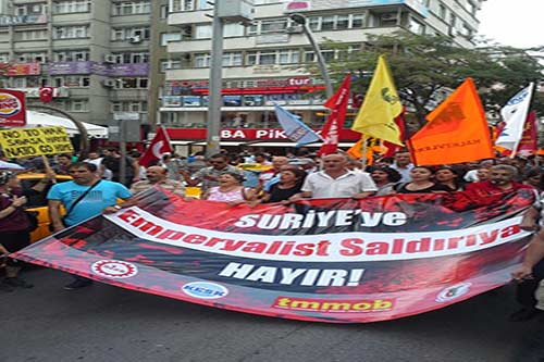 مظاهرات ضدّ ضرب سوريا